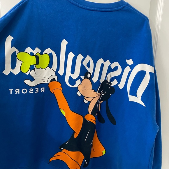 DisneyParks Disneyland Resort Goofy Back to Front Pullover Sweatshirt F - Picture 5 of 7
